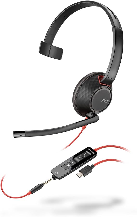 Poly Blackwire 5210 Monaural USB-C Headset (9P7X5AA)