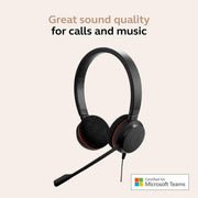 Jabra Evolve 20 Stereo MS, USB C/A Adapter 4999-823-169