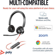 Poly Blackwire 3320 USB-C Stereo Headset