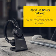Jabra Evolve2 65 Link380a UC Stereo Stand Black 26599-989-989