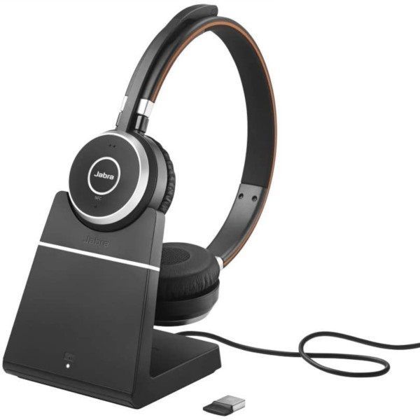 Jabra Evolve 65 SE USB Stereo Headset - With Charging Stand (6599-833-399)