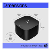 HP Thunderbolt Dock 280W G4 w/Combo Cable — Design and build